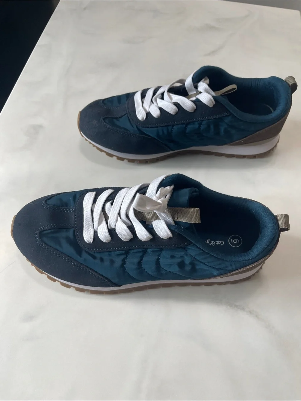 Cat & Jack Navy and White Kids Lace-Up Sneakers